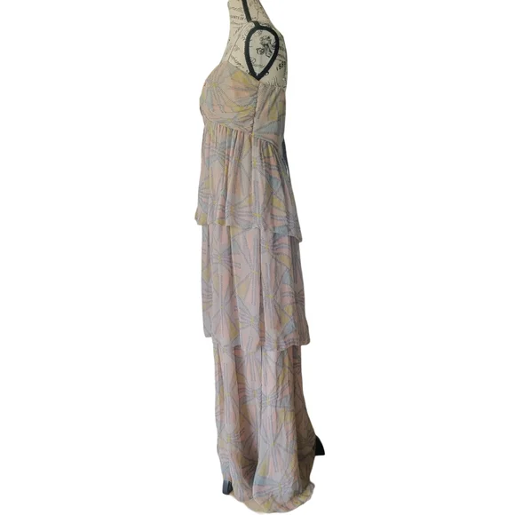 MATTY.  SOFT FLOWY MAXI DRESS GORGEOUS!!!! SIZE M - Picture 4 of 13